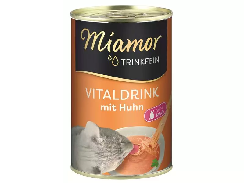Miamor Katzen-Snack Dose Trinkfein Vitaldrink Huhn, 6 x 135 ml 4 Miamor Katzen-Snack Dose Trinkfein Vitaldrink Huhn, 6 x 135 ml – Bild 2