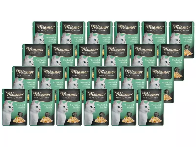 Miamor Nassfutter Feine Filets Thun & Gemüse in Gelée, 24 x 100 g 3 Miamor Nassfutter Feine Filets Thun & Gemüse in Gelée, 24 x 100 g