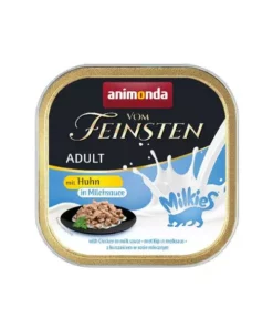 Animonda Nassfutter Vom Feinsten Milkies Huhn in Milchsauce, 100 g