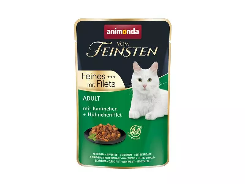 Animonda Nassfutter Vom Feinsten mit Filet Kanin & Huhn, 18 x 85 g 4 Animonda Nassfutter Vom Feinsten mit Filet Kanin & Huhn, 18 x 85 g – Bild 2