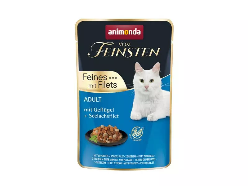 Animonda Nassfutter Vom Feinsten mit Filet Geflügel & Seelachs, 85 g 3 Animonda Nassfutter Vom Feinsten mit Filet Geflügel & Seelachs, 85 g