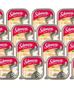 Schmusy Nassfutter Menü Hühnchen, 16 x 100 g