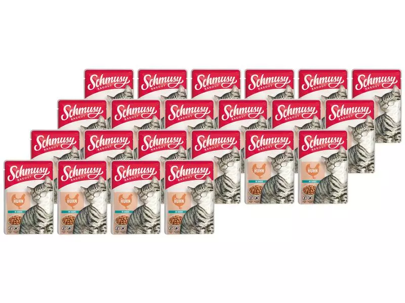 Schmusy Nassfutter Ragout Huhn Sauce, 22 x 100 g 3 Schmusy Nassfutter Ragout Huhn Sauce, 22 x 100 g