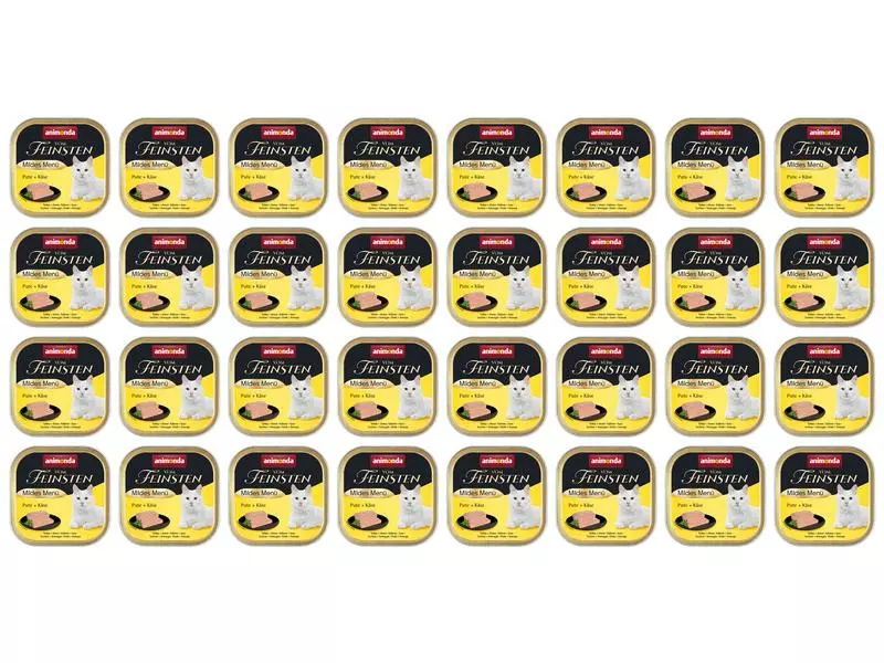 Animonda Nassfutter Vom Feinsten Mildes Menü Pute & Käse, 32 x 100 g 3 Animonda Nassfutter Vom Feinsten Mildes Menü Pute & Käse, 32 x 100 g