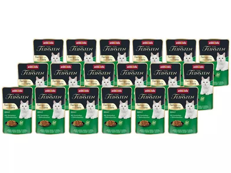 Animonda Nassfutter Vom Feinsten mit Filet Kanin & Huhn, 18 x 85 g 3 Animonda Nassfutter Vom Feinsten mit Filet Kanin & Huhn, 18 x 85 g