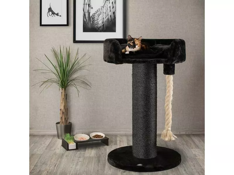 CanadianCat Kratzbaum Lounge Ontario 1, Schwarz 9 CanadianCat Kratzbaum Lounge Ontario 1, Schwarz – Bild 7