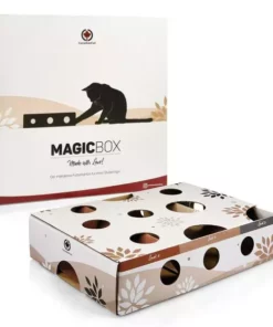 CanadianCat Katzen-Strategiespiel MagicBox, Braun-Weiss