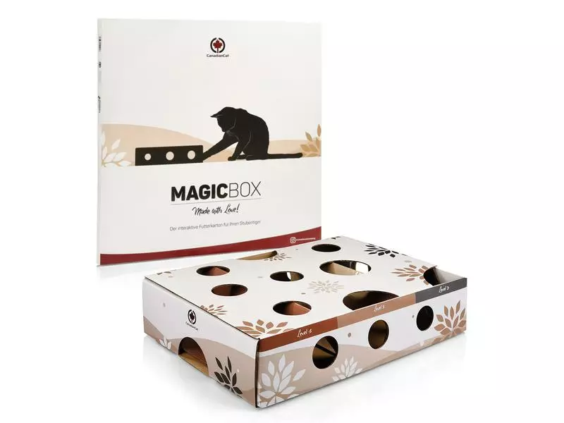 CanadianCat Katzen-Strategiespiel MagicBox, Braun-Weiss 3 CanadianCat Katzen-Strategiespiel MagicBox, Braun-Weiss