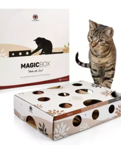 CanadianCat Katzen-Strategiespiel MagicBox, Braun-Weiss 19 CanadianCat Katzen-Strategiespiel MagicBox, Braun-Weiss -Katzenwelt Verkaufsgeschäft 217234514 xxl