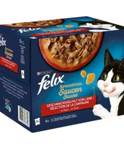 Felix Nassfutter Sensations Fleisch in Sauce, 24 x 85 g