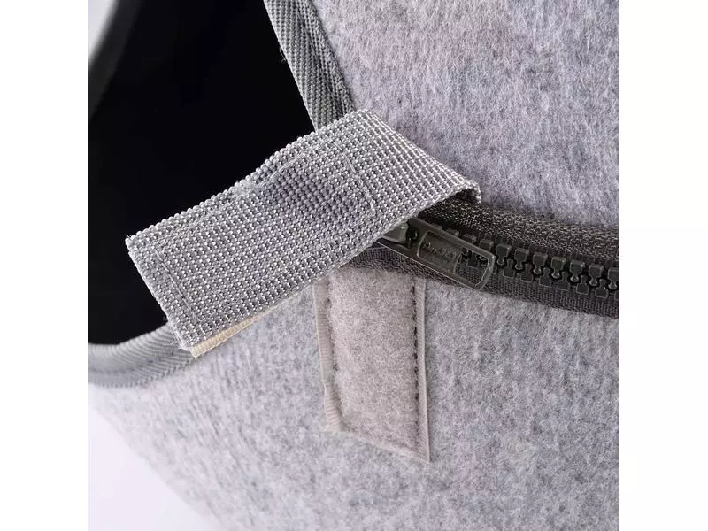 CanadianCat Kuschelhöhle Katzennest, Uni-Grau 5 CanadianCat Kuschelhöhle Katzennest, Uni-Grau – Bild 3