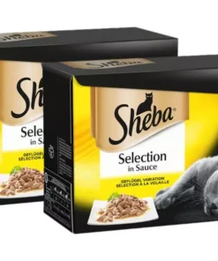 Sheba Nassfutter Sélection in Sauce Geflügel Variation, 24 x 85 g