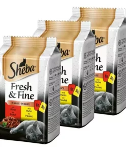 Sheba Nassfutter Fresh & Fine in Sauce Komposition, 18 x 50 g