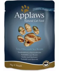 Applaws Nassfutter Pouch Thunfisch & Seebrasse, 70 g