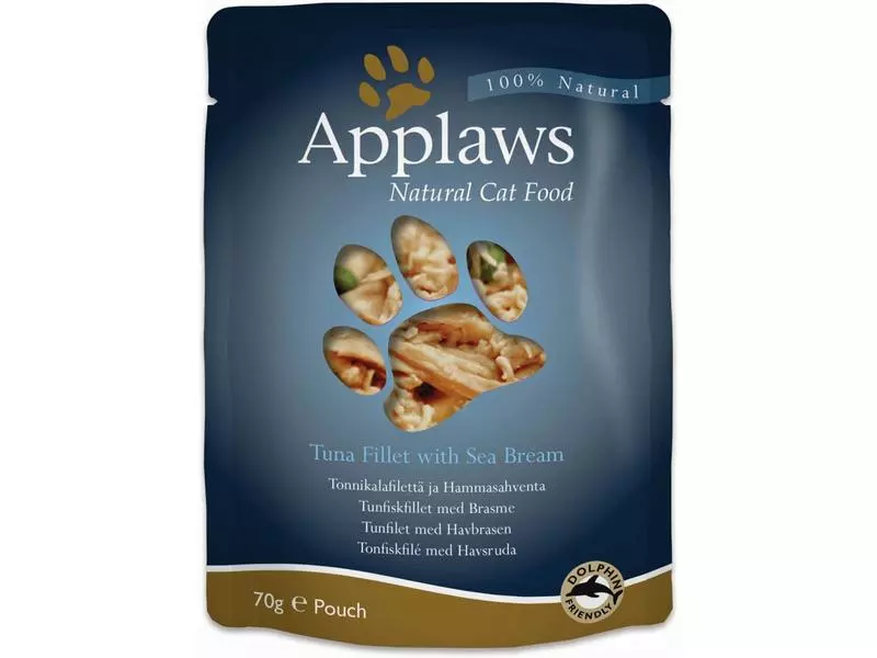 Applaws Nassfutter Pouch Thunfisch & Seebrasse, 70 g 3 Applaws Nassfutter Pouch Thunfisch & Seebrasse, 70 g