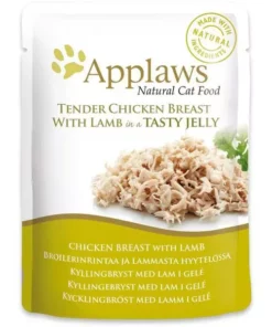 Applaws Nassfutter Pouch Hühnchen & Lamm in Gelée, 70 g