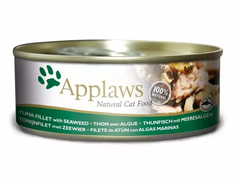 Applaws Nassfutter Dose Thunfischfilet & Algen in Brühe, 24 x 156 g 4 Applaws Nassfutter Dose Thunfischfilet & Algen in Brühe, 24 x 156 g – Bild 2