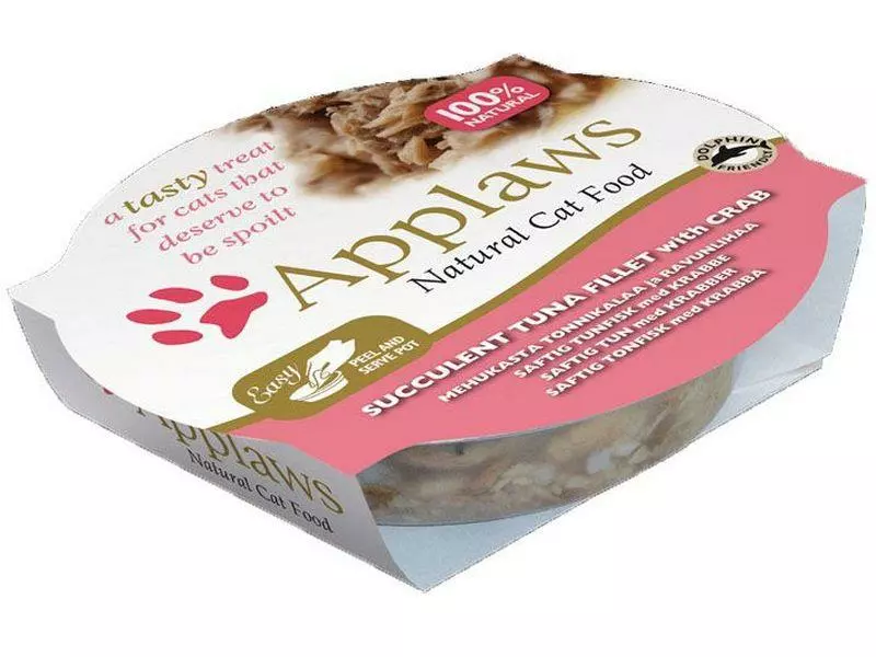 Applaws Nassfutter Schale Thunfisch & Krabben, 60 g 3 Applaws Nassfutter Schale Thunfisch & Krabben, 60 g
