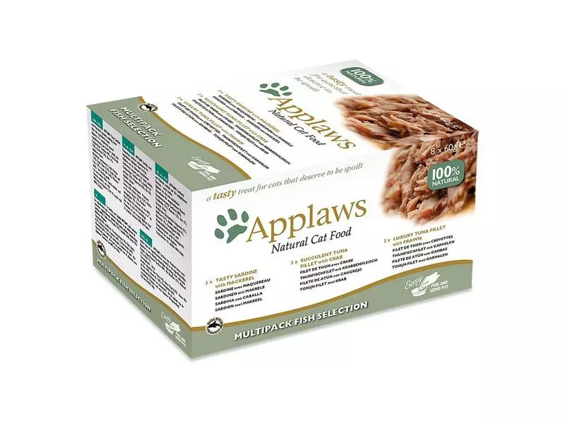Applaws Nassfutter Schale Fisch Selection Multipack, 8 x 60 g 3 Applaws Nassfutter Schale Fisch Selection Multipack, 8 x 60 g