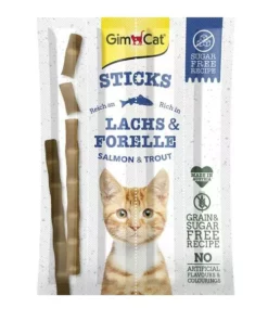 Gimpet Katzen-Snack Sticks Lachs & Forelle, 4 Stück