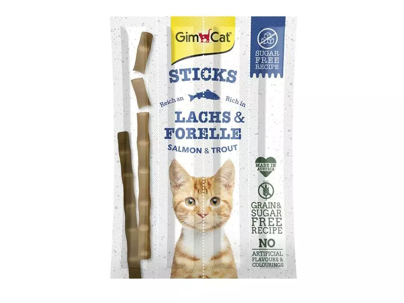 Gimpet Katzen-Snack Sticks Lachs & Forelle, 4 Stück 3 Gimpet Katzen-Snack Sticks Lachs & Forelle, 4 Stück