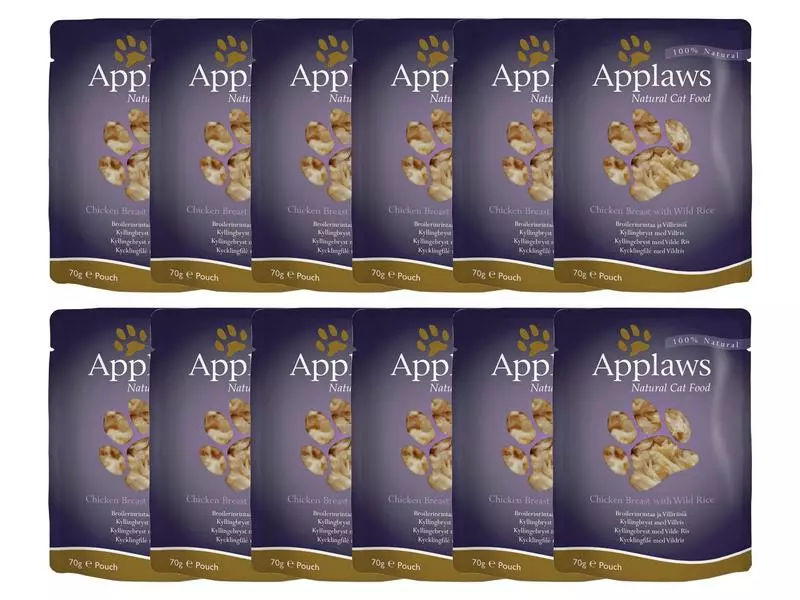Applaws Nassfutter Pouch Huhn & Wildreis, 12 x 70 g 3 Applaws Nassfutter Pouch Huhn & Wildreis, 12 x 70 g