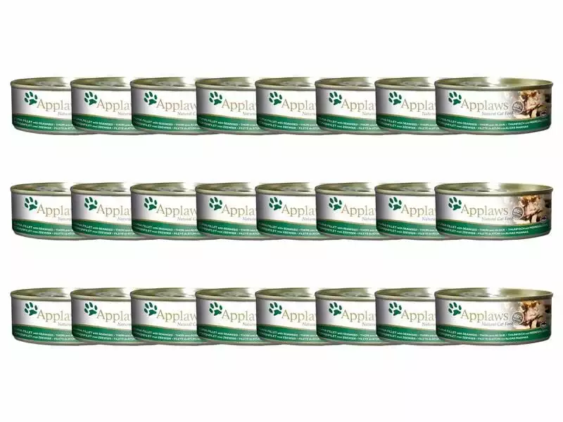 Applaws Nassfutter Dose Thunfischfilet & Algen in Brühe, 24 x 156 g 3 Applaws Nassfutter Dose Thunfischfilet & Algen in Brühe, 24 x 156 g