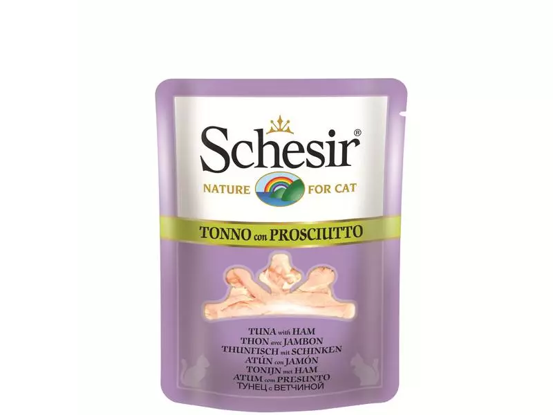 Schesir Nassfutter Thunfisch & Schinken in Brühe, 70 g 3 Schesir Nassfutter Thunfisch & Schinken in Brühe, 70 g