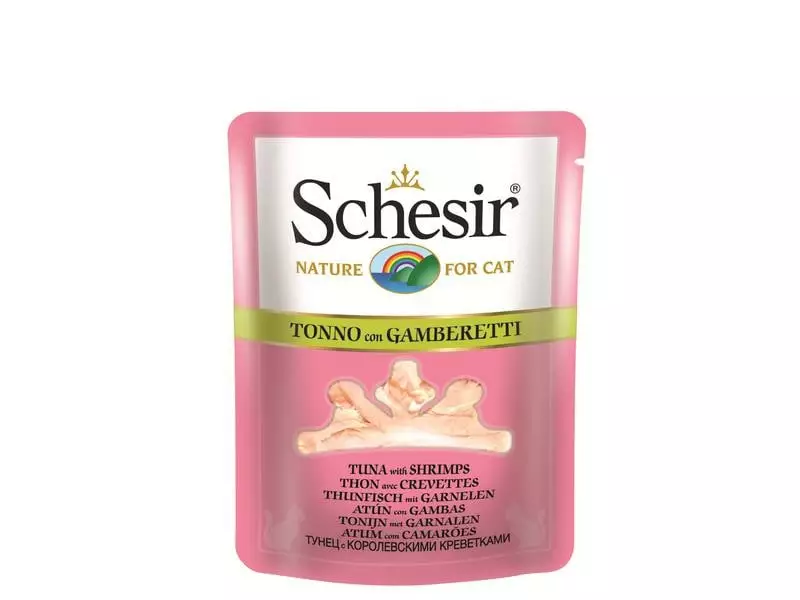 Schesir Nassfutter Thunfisch & Garnelen in Brühe, 70 g 3 Schesir Nassfutter Thunfisch & Garnelen in Brühe, 70 g