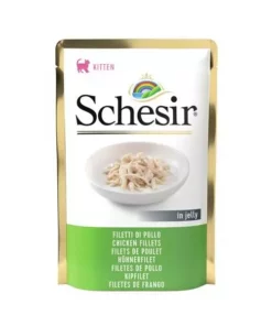 Schesir Nassfutter Kitten Hühnerfilet in Gelée, 85 g