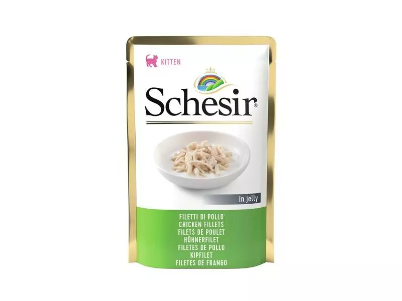 Schesir Nassfutter Kitten Hühnerfilet in Gelée, 85 g 3 Schesir Nassfutter Kitten Hühnerfilet in Gelée, 85 g