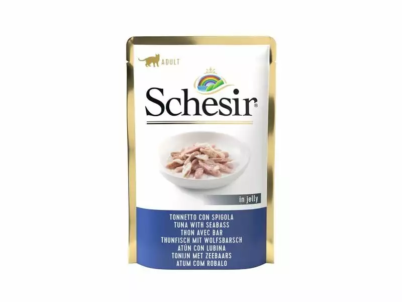 Schesir Nassfutter Thunfisch & Wolfsbarsch in Gelée, 85 g 3 Schesir Nassfutter Thunfisch & Wolfsbarsch in Gelée, 85 g