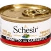 Schesir Nassfutter Thunfisch & Garnelen in Gelée, 85 g