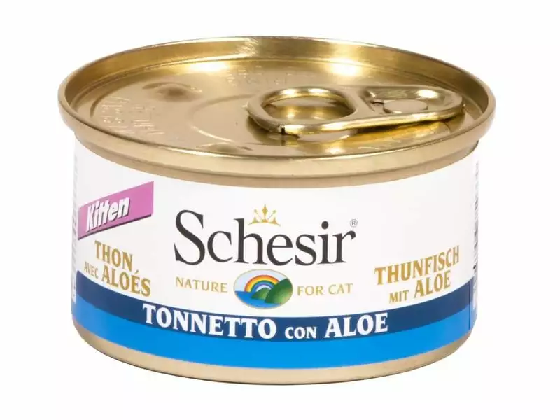Schesir Nassfutter Kitten Thunfisch & Aloe in Gelée, 85 g 3 Schesir Nassfutter Kitten Thunfisch & Aloe in Gelée, 85 g