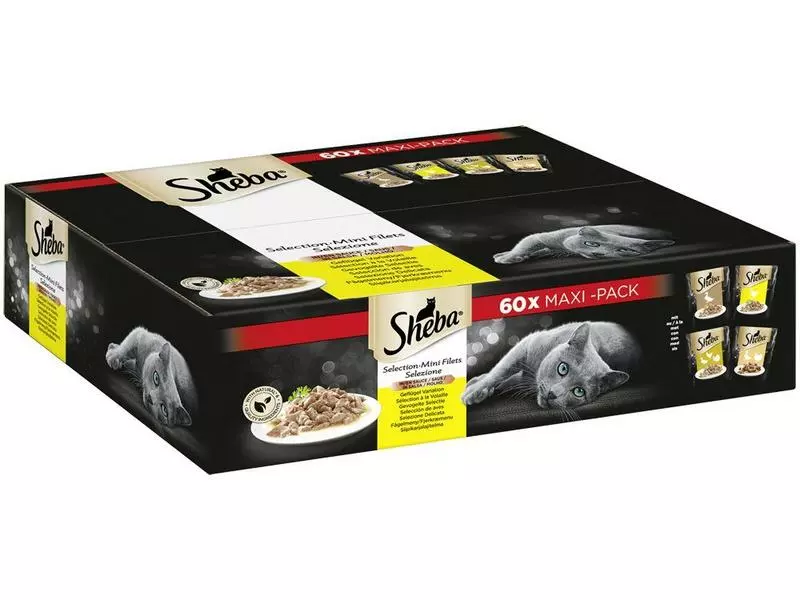 Sheba Nassfutter Selection in Sauce Geflügel Variation, 60 x 85 g 3 Sheba Nassfutter Selection in Sauce Geflügel Variation, 60 x 85 g