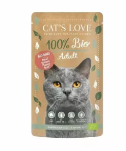 Cat's Love Nassfutter BIO Adult Rind, 100 g
