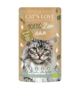 Cat's Love Nassfutter BIO Adult Ente, 100 g
