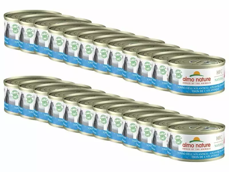 Almo Nature Nassfutter HFC Natural Atlantikthunfisch, 24 x 70 g 3 Almo Nature Nassfutter HFC Natural Atlantikthunfisch, 24 x 70 g