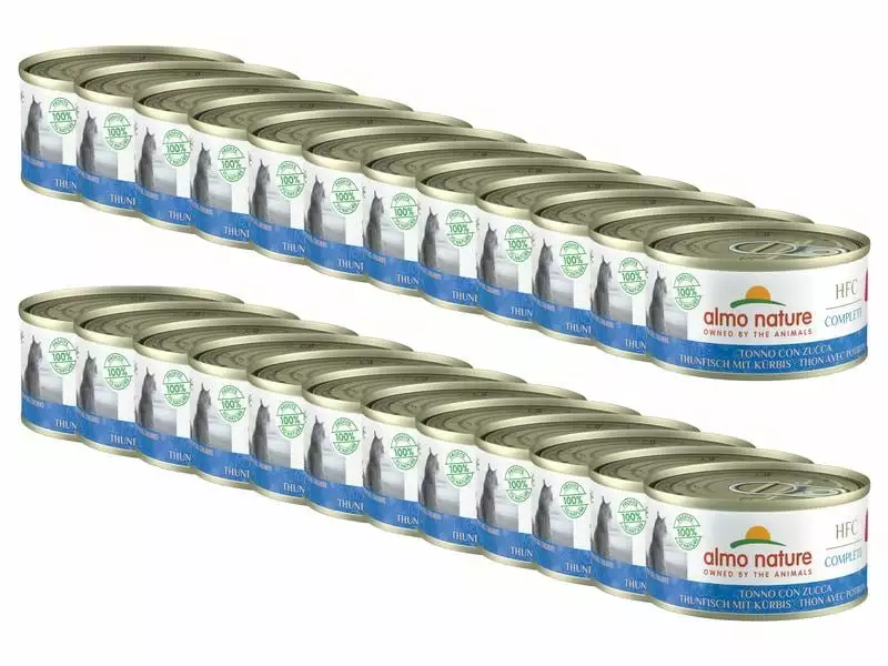 Almo Nature Nassfutter HFC Complete Thunfisch mit Kürbis, 24 x 70 g 3 Almo Nature Nassfutter HFC Complete Thunfisch mit Kürbis, 24 x 70 g