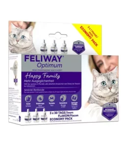 Feliway Wohlbefinden Optimum Nachfüllflakon, 3 x 48 ml