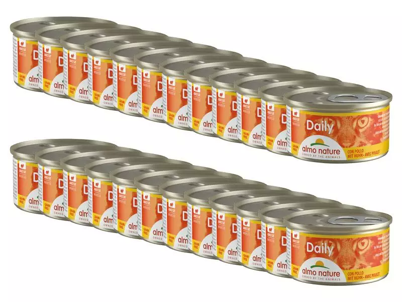 Almo Nature Nassfutter Daily Mousse mit Huhn, 24 x 85 g 3 Almo Nature Nassfutter Daily Mousse mit Huhn, 24 x 85 g