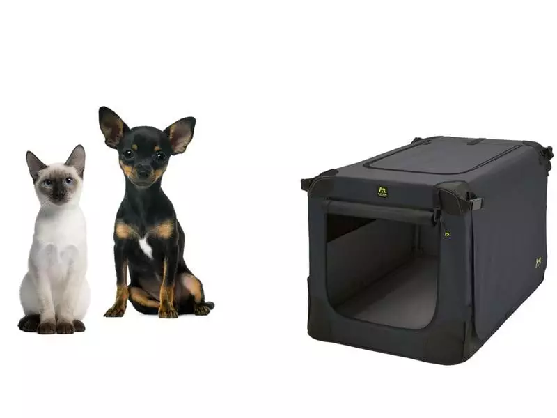 Maelson Transportbox Soft Kennel, Gr. 52 Anthrazit 4 Maelson Transportbox Soft Kennel, Gr. 52 Anthrazit – Bild 2