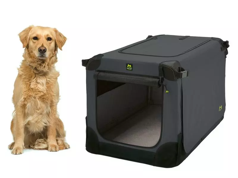 Maelson Transportbox Soft Kennel, Gr. 92 Anthrazit 4 Maelson Transportbox Soft Kennel, Gr. 92 Anthrazit – Bild 2