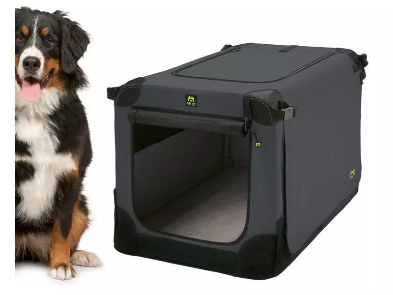 Maelson Transportbox Soft Kennel, Gr. 120 Anthrazit 4 Maelson Transportbox Soft Kennel, Gr. 120 Anthrazit – Bild 2