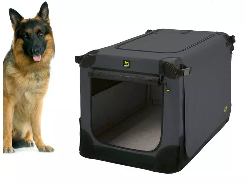 Maelson Transportbox Soft Kennel, Gr. 105 Anthrazit 4 Maelson Transportbox Soft Kennel, Gr. 105 Anthrazit – Bild 2