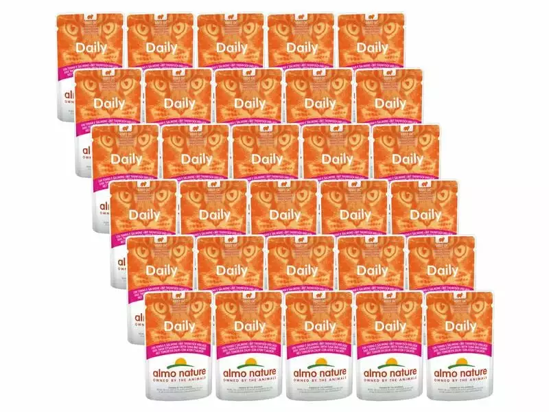 Almo Nature Nassfutter Daily mit Thunfisch und Lachs, 30 x 70 g 3 Almo Nature Nassfutter Daily mit Thunfisch und Lachs, 30 x 70 g