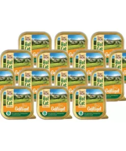 HofCat Nassfutter Geflügel, 16 x 100g