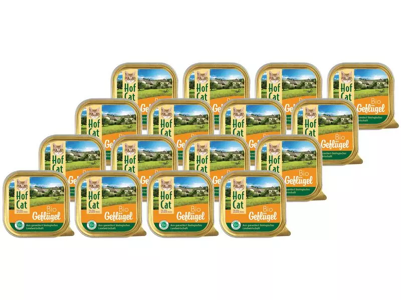 HofCat Nassfutter Geflügel, 16 x 100g 3 HofCat Nassfutter Geflügel, 16 x 100g