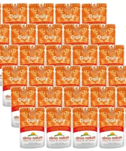Katzenwelt Verkaufsgeschäft 20 Almo Nature Nassfutter Daily mit Huhn und Rind, 30 x 70 g
