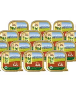HofCat Nassfutter Kalb, 16 x 100g